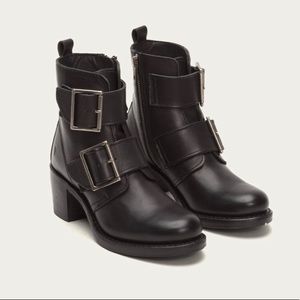 Never Worn! Frye Sabrina Double Buckle Boots